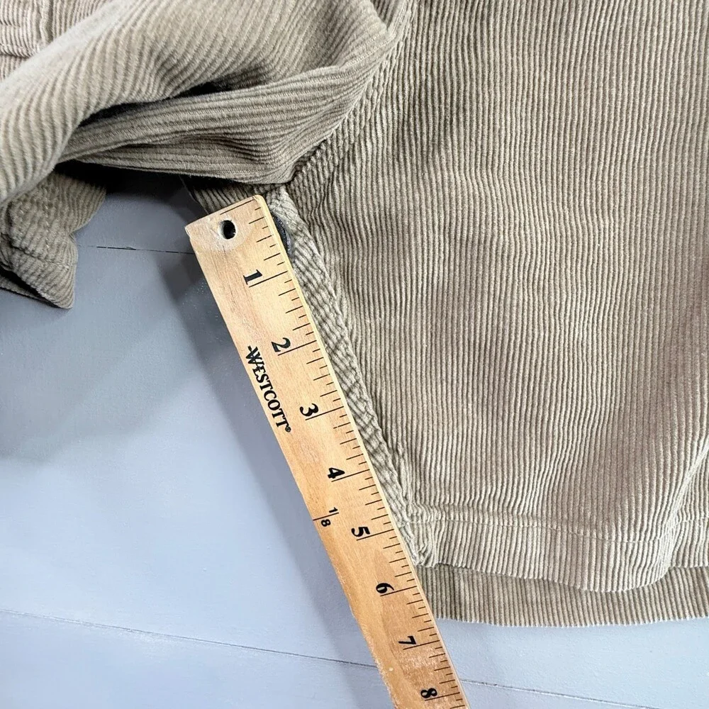Birdwell Beach Britches Shorts Mens 41 Beige Corduroy USA Surf Button Fly